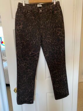 Abercrombie & Fitch Black Washed Mid-Rise 90's Straight Jeans- long